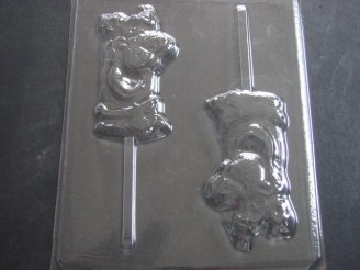 230sp Scrubby Dog Large Face Chocolate or Hard Candy Lollipop Mold